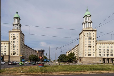 Towers at the Frankfurter Tor, building ensemble on Karl-Marx-Allee, Frankfurter Allee Berlin,