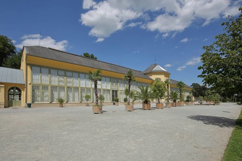 Orangery in Esterházy Palace Park, Esterhazy, Eisenstadt, Burgenland, Austria, Europe