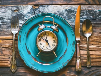 Concept of intermittent fasting for weight loss and dieting, AI generated