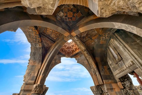 Church of the Holy Apostles, Inside, Ani Archaeological site, Kars, Turkey, Asia