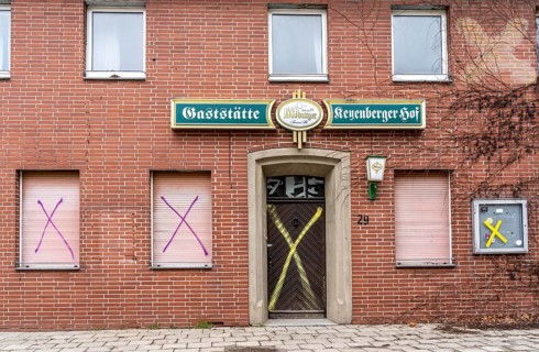 The village of Keyenberg, originally intended to make way for the Garzweiler II open-cast lignite