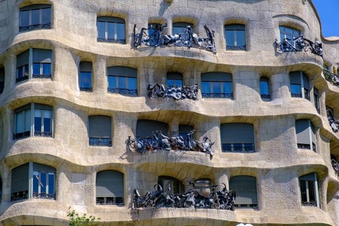 Casa Mila, La Pedrera, Barcelona, Catalonia, Spain, Europe