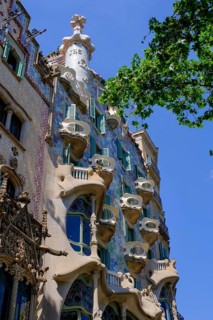 Casa Batlló by Antoni Gaudi, Modernisme, Barcelona, Catalonia, Spain, Europe