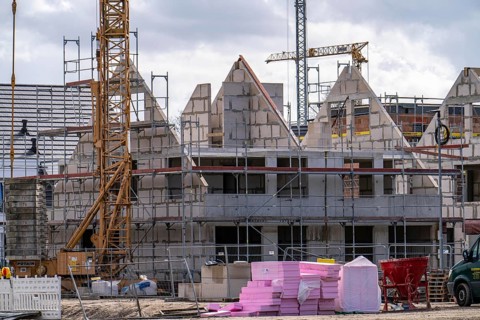 New development district, around 140 detached and semi-detached villas being built in the south of