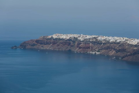 Santorini, Oia, view from Imerovigli, Cyclades, Greece, Europe