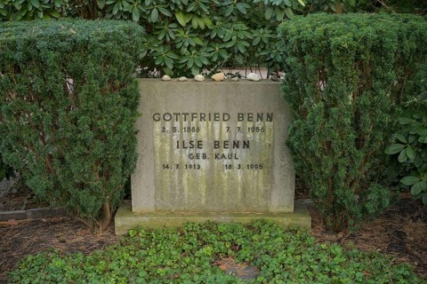 Gottfried and Ilse Benn, grave of honour, Waldfriedhof Dahlem, Hüttenweg, Steglitz-Zehlendorf,