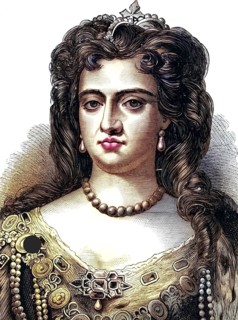 Anne (1665-1714), Queen of Great Britain and Ireland from 1702, younger daughter of James II by his