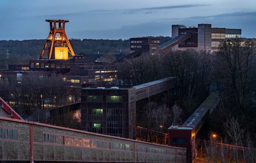 Zollverein Coal Mine Industrial Complex, World Heritage Site, double headframe of shaft XII, coal