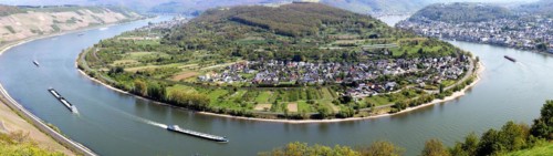 The Rhine bend near Boppard, Rhineland-Palatinate
