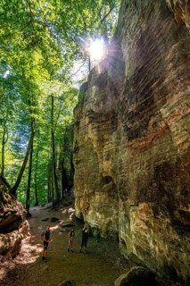 The Devil's Gorge, narrow, accessible gorge of sandstone rocks, with steep rocky gorges, near