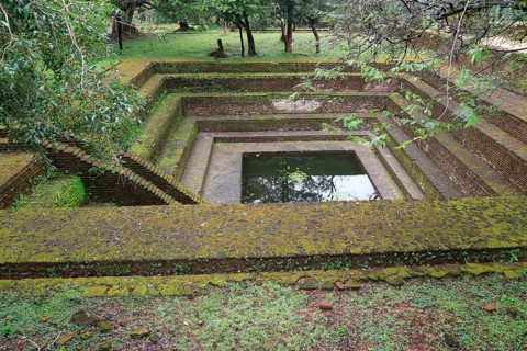 UNESCO World Heritage Site, the ancient city of Polonnaruwa, Sri Lanka, Asia, bathing pool building