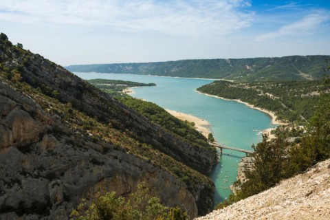 Lac de Sainte-Croix, Verdon Gorge, Gorges du Verdon, Verdon Regional nature park Park, Provence,