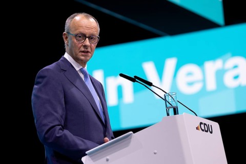 Berlin, Germany, 6 May 2024: Friedrich Merz, Chairman of the Christian Democratic Union of Germany