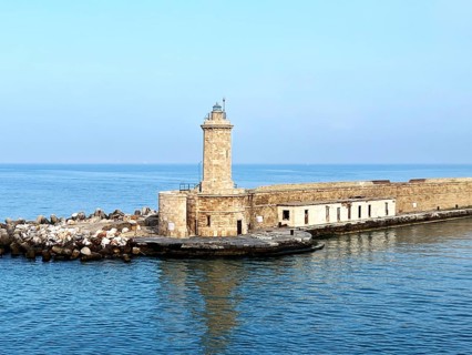 Harbour entrance, Livorno, Florence, pier head, lighthouse, Florence, Italy, Europe