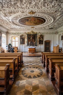Summer refectory, Salem Castle, former imperial abbey, former monastery of the Cistercian order,