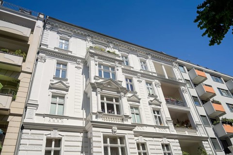 Stucco, old building, Feurigstraße, Schöneberg, Tempelhof-Schöneberg, Berlin, Germany, Europe