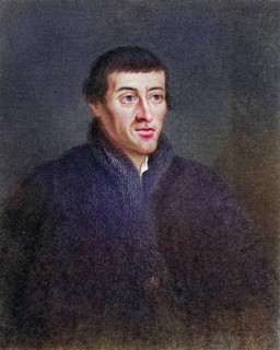 Nicolaus Copernicus 1473-1543, Polish astronomer. From the book Gallery of Portraits, published in