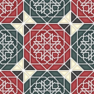 Islamic geometric seamless vector pattern