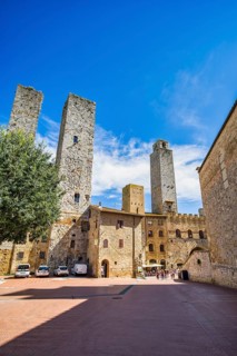 Gender towers in San Gimignano, Tuscany, Italy, Europe