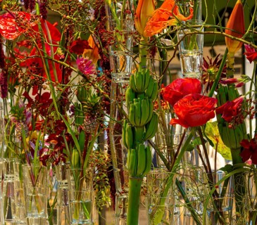 Artistic flower arrangements and decorations, German Floristry Championships, Berlin, Germany,