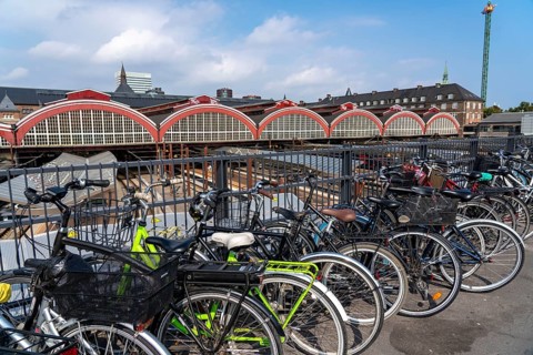Bicycle parking, Copenhagen Central Station, Copenhagen Central Station, Denmark, Europe