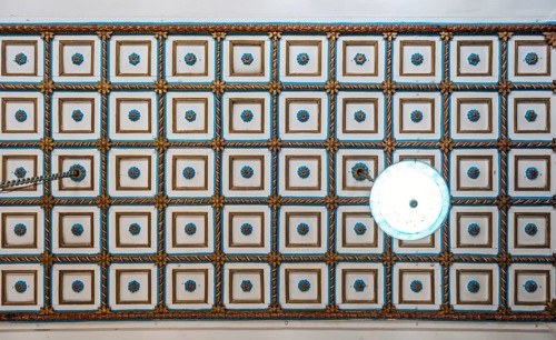 Ceiling of Paradesi Synagogue, Matancherry, Jew Town, Cochin, Kerala, India, Asia