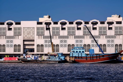 Transport ships, dhow, junk, Deira, harbour, Dubai Creek, RTA, traffic, Dubai, United Arab