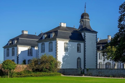 Château de Deulin, Château de Harlez, 18th century castle near Hotton, province of Luxembourg,
