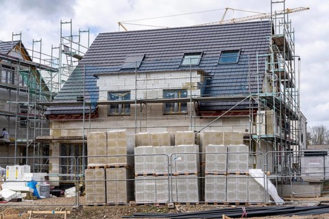 New development district, around 140 detached and semi-detached villas being built in the south of