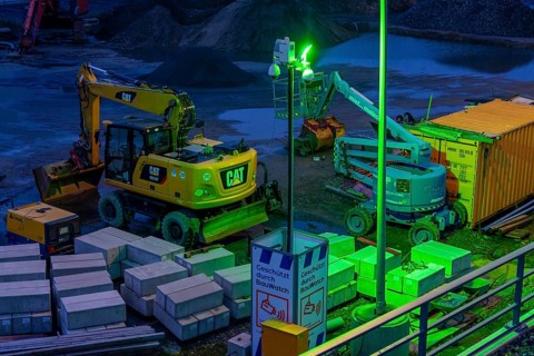 Construction site, construction material, construction tools, construction equipment, secured by