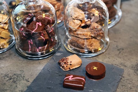 Variation of homemade chocolates