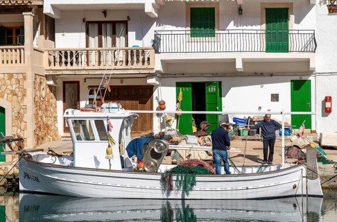 The fishing village of Cala Figuera, on the south-east coast, Majorca, Spain, Europe