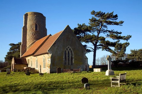 Parish church of All Saints, Ramsholt, Suffolk, England, UK