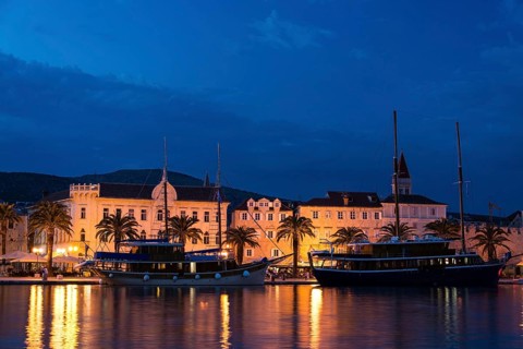 Trogir is a port city in Croatia and is located in central Dalmatia about 15 kilometres west of