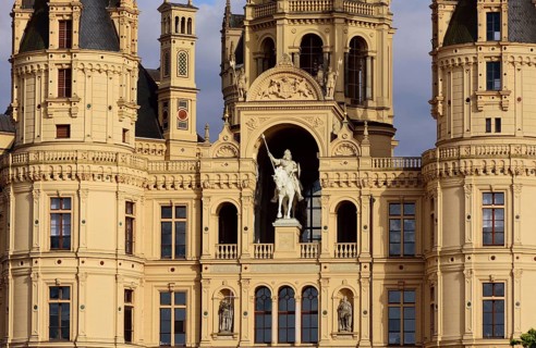 Europe, Germany, Mecklenburg-Western Pomerania, Schwerin, Schwerin Castle, built from 1845 to 1857