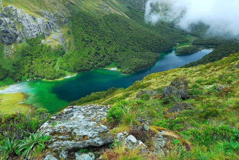 Lake Mackenzie, Routeburn Track, Humboldt Mountains, Mount Aspiring National Park, South West New