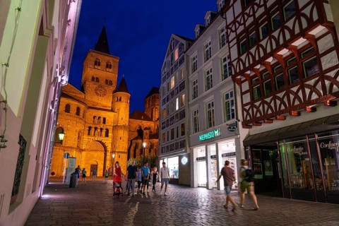 St Peter's Cathedral in Trier, the oldest church in Germany, in Trier, Rhineland-Palatinate,