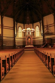 Interior of St. John's Church, city of Bergen, Norway completed 1894