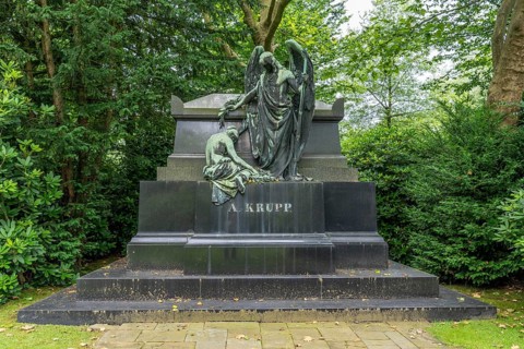Bredeney cemetery, Krupp family cemetery, in Essen, North Rhine-Westphalia, Germany, grave of