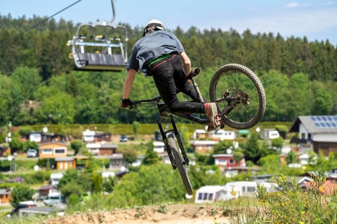 Bikepark Winterberg, on the Kappe mountain, 11 mountain bike downhill trails, in all levels of