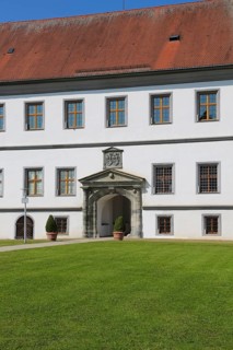 Meßkirch Castle, Castle of the Counts of Zimmern, Zimmern Castle, regular four-wing castle complex,