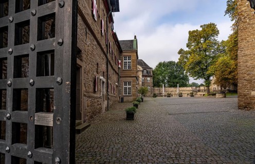 Broich Castle on the west bank of the Ruhr near the city centre, the fortification is in parts the