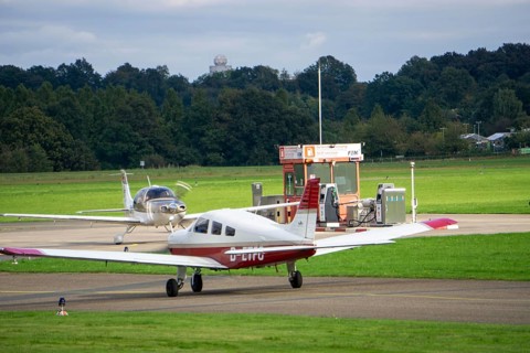 Mülheim-Essen airfield, commercial airfield in the south of Essen and in the east of Mülheim an der