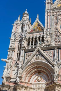 Cathedral, old town, architecture, landmark, travel, tourism, blue sky, Siena, Tuscany, Italy,