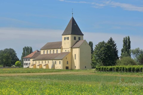 UNESCO Carolingian St George's Church, Oberzell, Reichenau Island, Untersee, Lake Constance, Lake