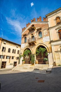 Historic Palace of Justice in Soave, Veneto, Italy, Europe