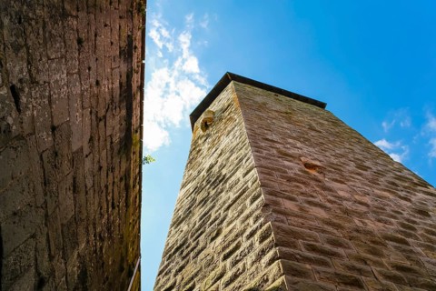 Hohenbeilstein Castle, hilltop castle, masonry, Beilstein, Heilbronn district, Baden-Württemberg,