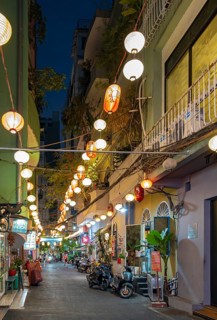 Saigon Japan Town by night, Ho Chi Minh City, Vietnam, Asia