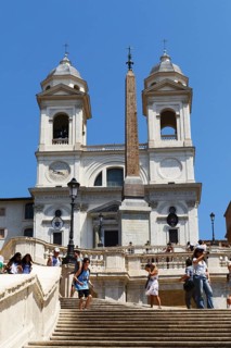 The church Santissima Trinita dei Monti, Santa Trinita dei Monti or Santissima Trinita al Monte