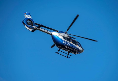 Police helicopter of the North Rhine-Westphalia police aviation squadron, D-HNWT, Hummel-3, Airbus
